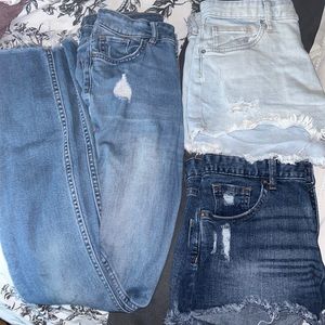 H&M Jogger jeans and denim shorts